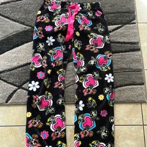 Pj fuzzy powderpuff girl pants, size small, kinda long, no tags , 1 day old, 10$